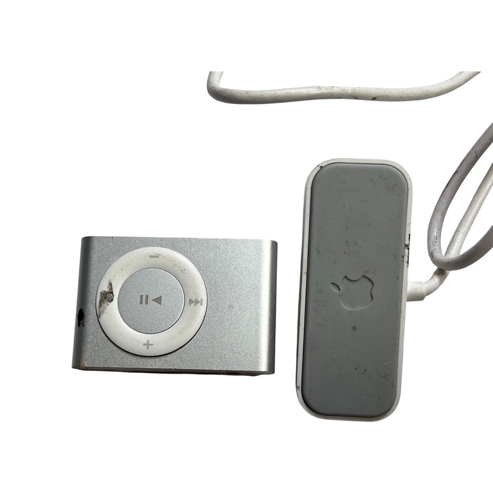 Apple iPod Shuffle 2nd Gen Silver 1GB A1204 MP3 Player - UNTESTED
